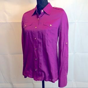 Tory Burch Brigitte Cotton Button-Up Top